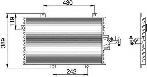 WAECO 8880400116 Конденсатор, кондиционер для FIAT TEMPRA (Фиат Тэмпра) WAECO 8880400116 Конденсатор, кондиционер для FIAT TEMPRA (Фиат Тэмпра)