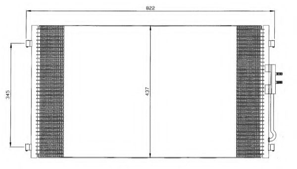 WAECO 8880400332 Конденсатор, кондиционер для DODGE CARAVAN (Додж Караван)